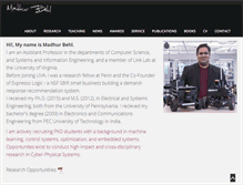 Tablet Screenshot of madhurbehl.com